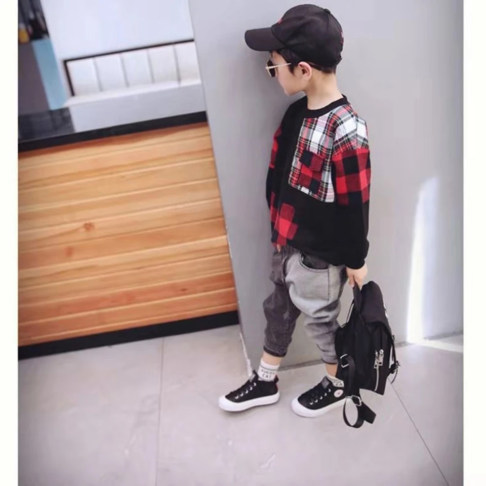 Детские джинсы средней длины для мальчиков 3T Длинные облегающие штаны