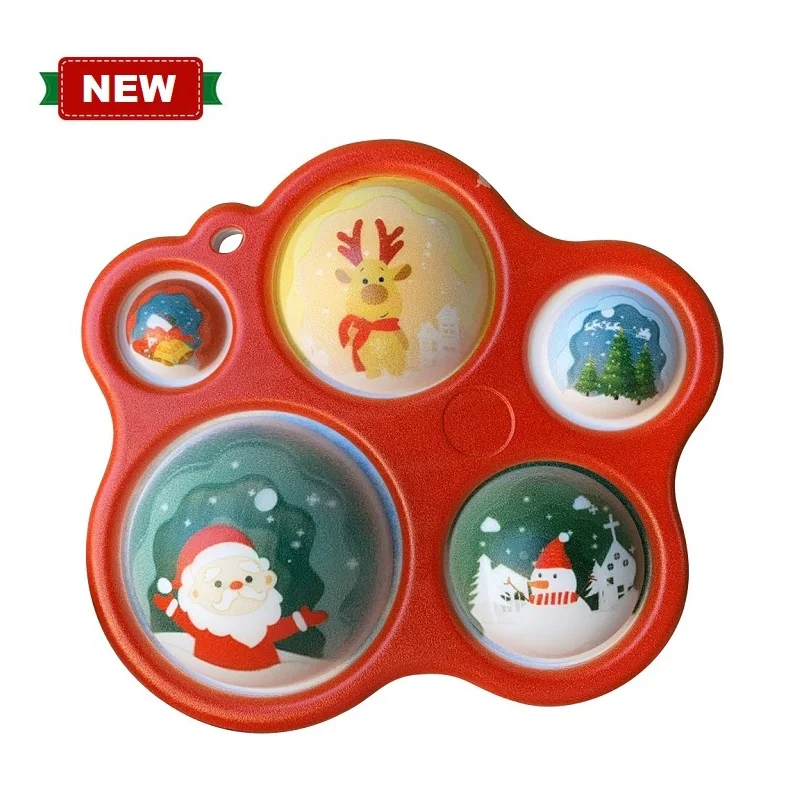 

Игрушка-фиджет с рождественской планетой, бесконечное сжимание, игрушка с простыми ячейками, леденец с мороженым, Сжимаемый, расслабляющий,...