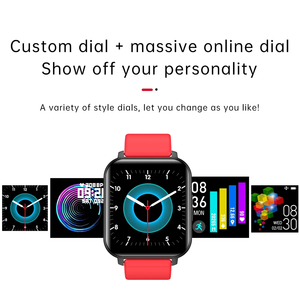 

Original MoreFit T82 Smart Watch For Men Women Heart Rate Monitor Blood Oxygen Waterproof Global Version Smartwatch VS P8 Watch