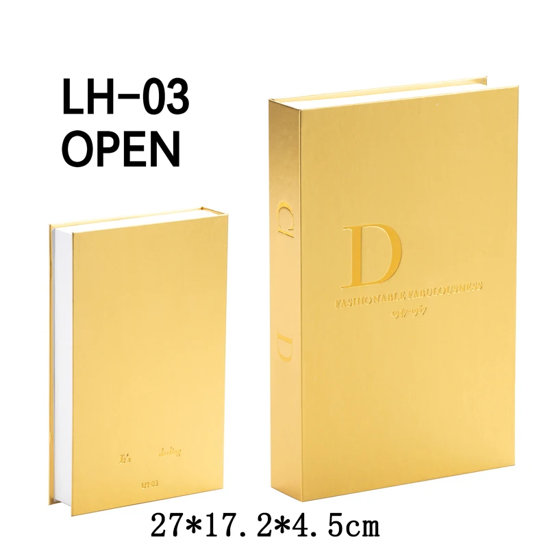 

Golden Fake Book That Can Be Opened Fake Books Decoration Books Decoration for Women's Living Room