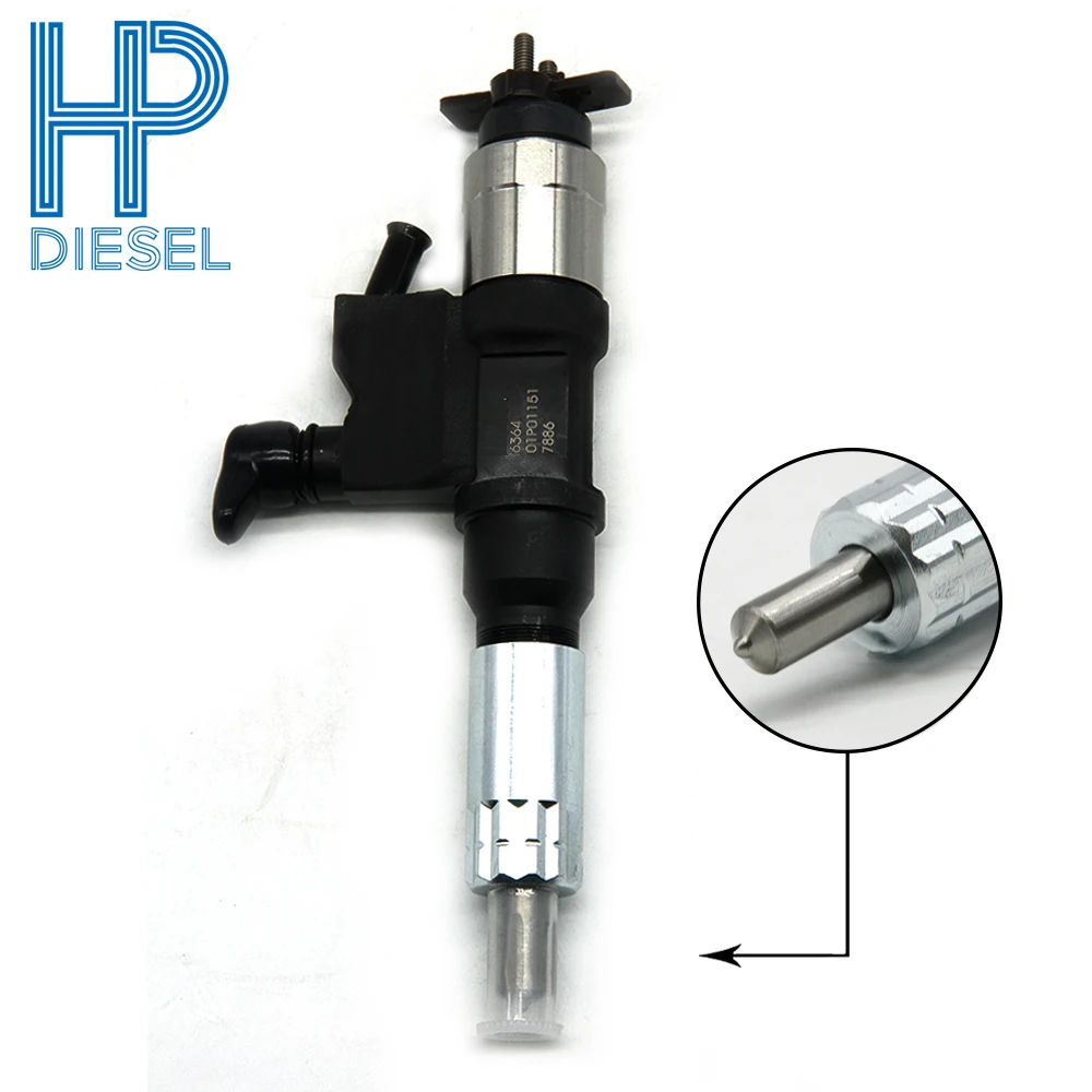 Common rail injector 095000-6364 for Denso diesel fuel Injector 6363 with high quality suit Mitsubishi L200 valve 1211814 | Автомобили и