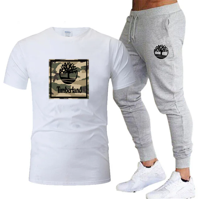 

Summer new men's football suit leisure summer fashion brand sports suit men's trousers T-shirt pure cotton high quality suit