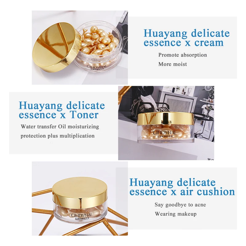 Восстановление поры крем для лица Уход за кожей капсулы плацента Гиалуроновый