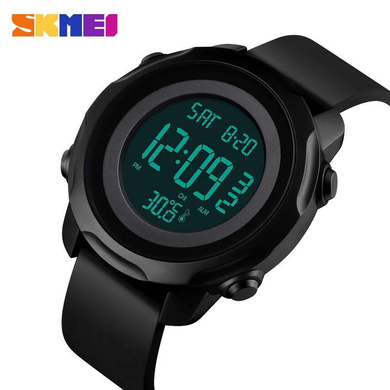 

SKMEI 1682 Sport Watches Digital Sport Watch For Women Men Luminous LED Men Wristwatch Temperature Measurement