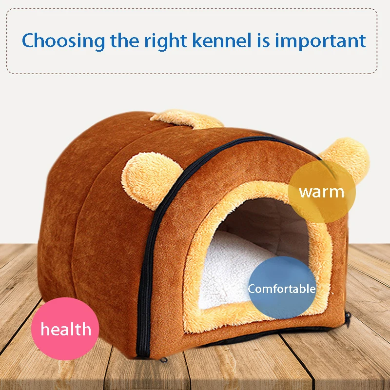 Новый дом для домашних животных складная кровать с матрасом мягкая зимняя