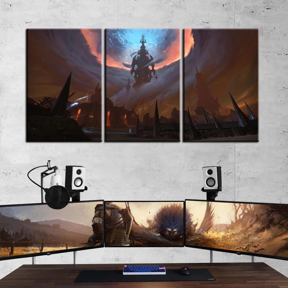 

World of Warcraft:shadowlands картина маслом, печать на холсте, искусство розничной торговли, Настенная декоративная Обложка