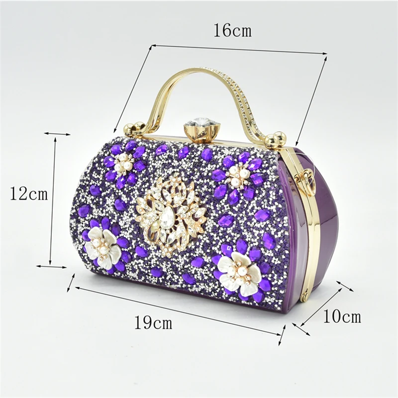 Новые женские свадебные туфли с сумочкой украшенные стразами элегантные