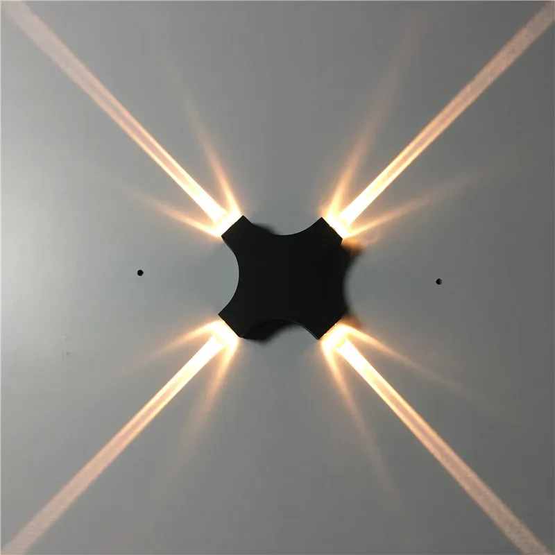 Светодиодные крестовые настенные лампы водонепроницаемые наружные и внутренние