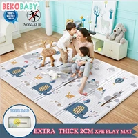 bekobaby 200180cm baby play mat kids carpet thicken eco friendly epe children playmat cartoon non slip carpet living room mat