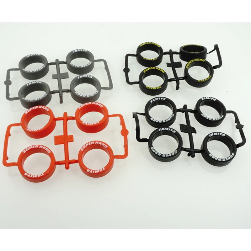 Самодельные шины tamiya mini 4wd супержесткие черные/красные/серые белые/желтые