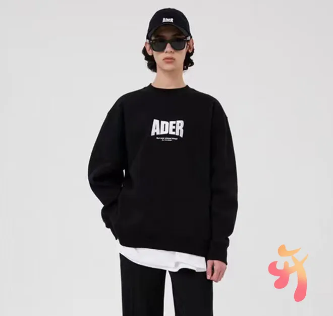 

Oversize Adererror Sweatshirt High Quality Classic Large Number Embroidery Round Neck Pullover Men Women Adererror Sweatshirt