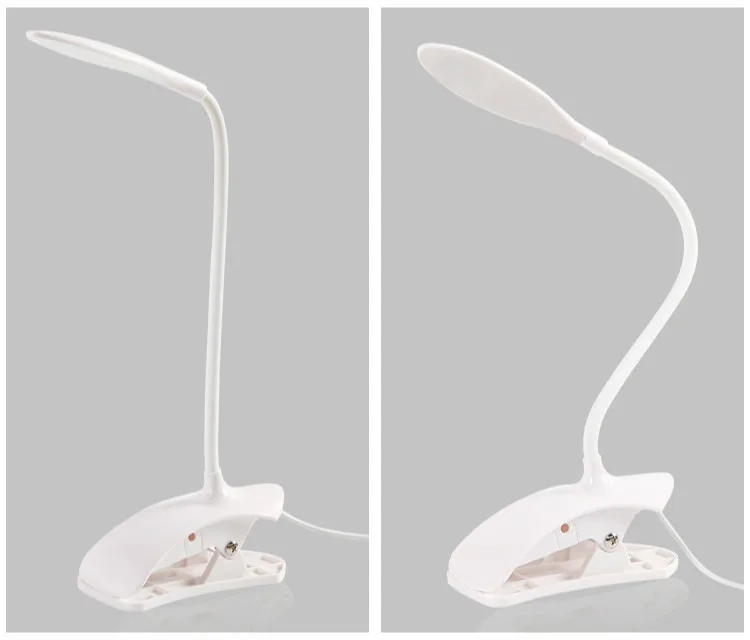 USB Led Настольная лампа с зажимом лампа настольная Гибкая защита глаз 14 светодиодов для прикроватной книги для чтения учебы офиса работы ребенка ночник