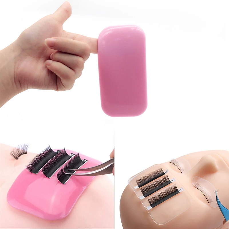 

Forehead Sticker Pad Silicone Planting Graft Eyelash Extension Glue Tray Stand Pallet Pad Lash Tray Reusable Holder Makeup Tool