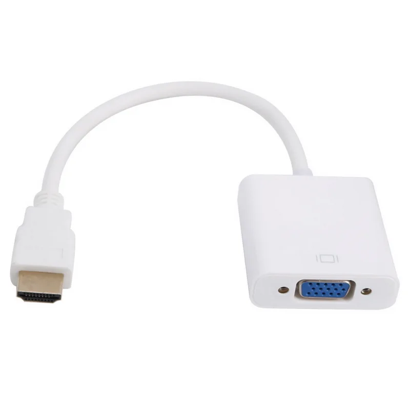 Адаптер HDMI в VGA конвертер формата типа папа мама 1080P для PS4/ПК/ТВ приставки|Кабели