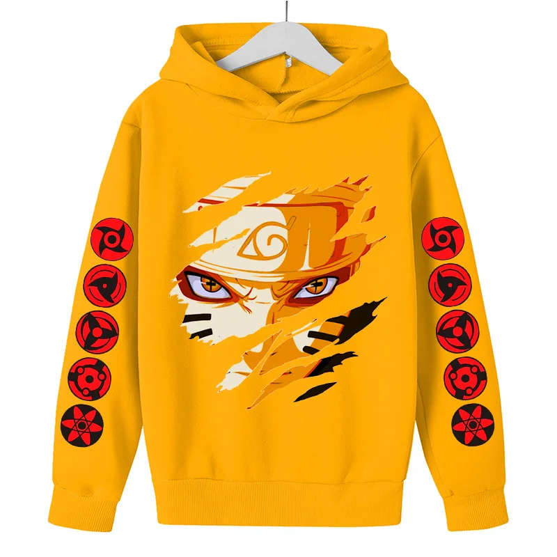 Autumn and winter men's women's Hoodie Narutos Anime Printed Sweater Long Sleeve Loose Sports Casual Wear | Мужская одежда