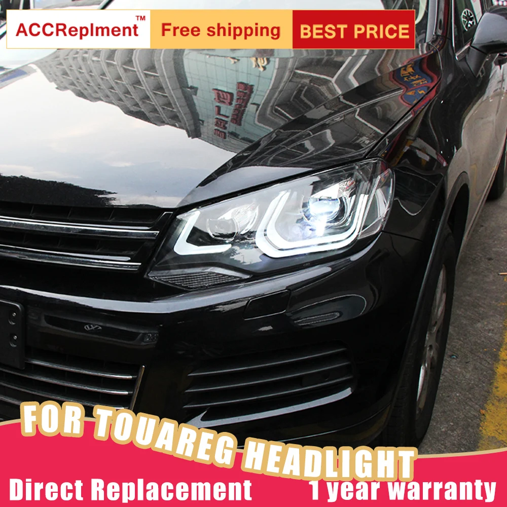 2 шт. светодиодный ные фары для VW Touareg 2011-2014 Автомобильные ангельские глазки