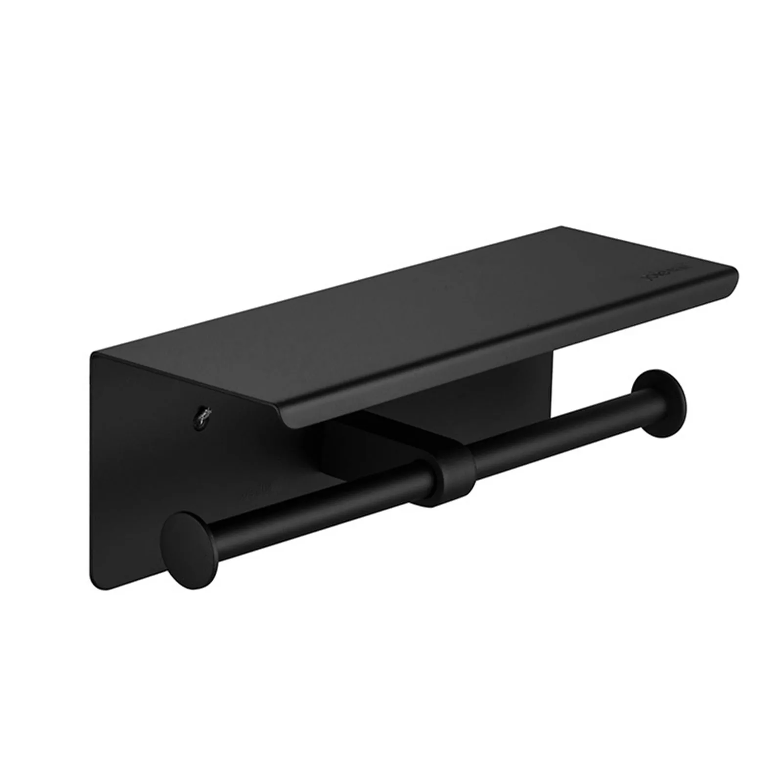 

Double Roll Toilet Paper Holder Stainless Steel Bathroom Kitchen Storage Rack Waterproof With Shelf Wall Mountded Heavy Duty