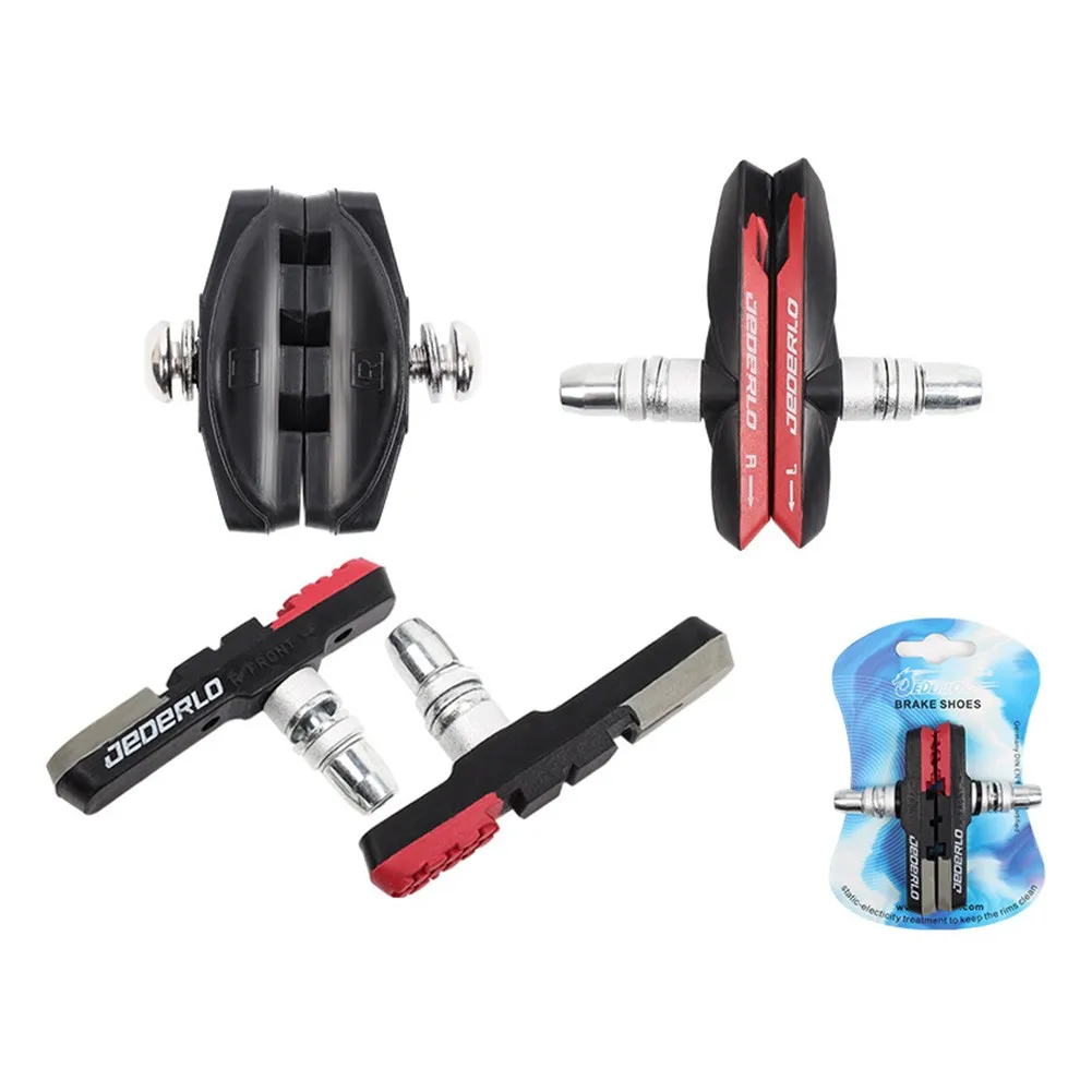 

Mountain Road Bicycle C Brake V-shaped Mud Guide Groove Brake Pads Triple Contour Brake Blocks Arc-shaped Design Cycling Part