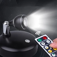 portable led night lamp remote controller indoor spotlight battery powered for bedroomkitchenstudy white light