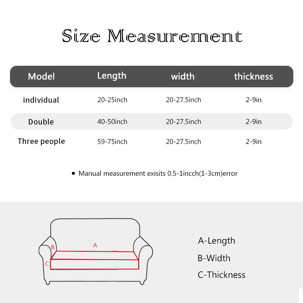 

Sofa Cushion Cover Seat Set Solid Color Slipcovers Cheap Anti-Dust Extensible Sectional Elastic Chaise Removable Corner Home