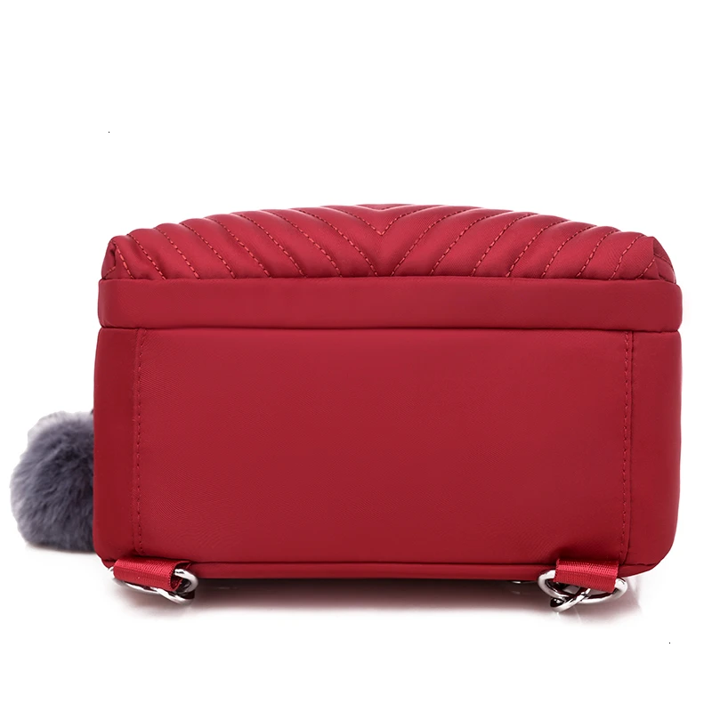 Women Backpack Female Hairball New Shoulder Bag Multi-purpose Casual Fashion Ladies Small Backpack Travel Bag For Girls Backpack