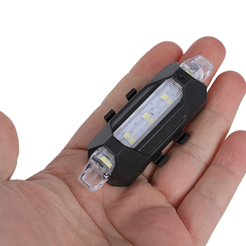 Портативный USB Перезаряжаемый велосипед велосипедный задний Предупреждение задний фонарь супер яркий белый свет