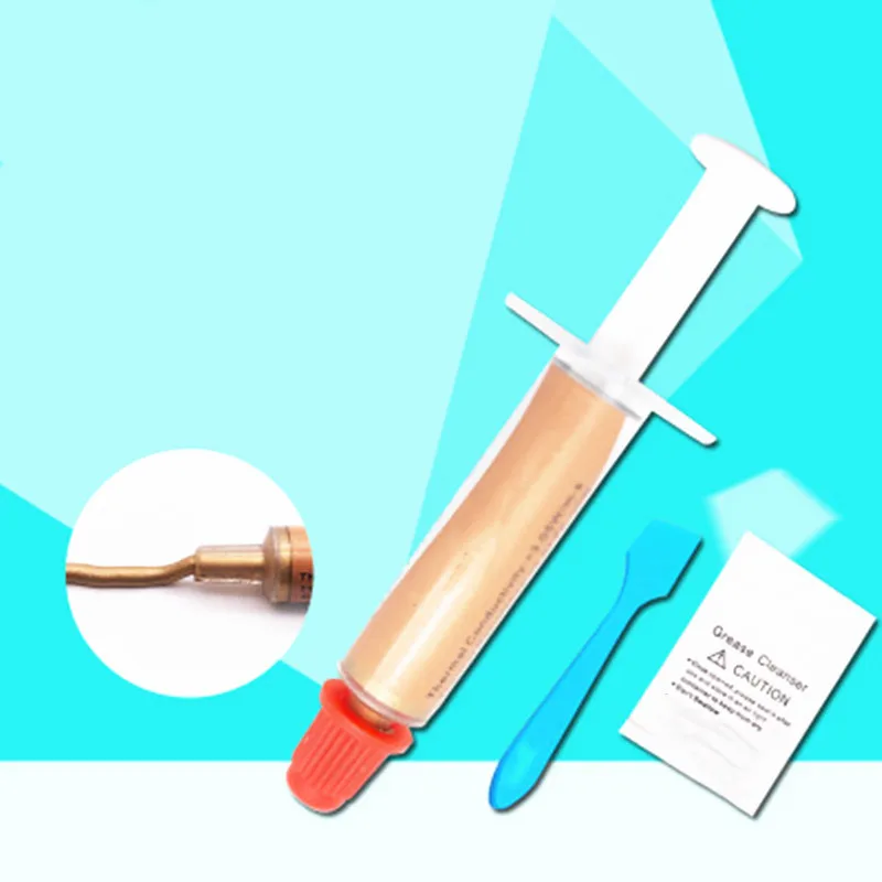 Проводящая смазка золотой клей паста силиконовый пластырь теплоотвод для