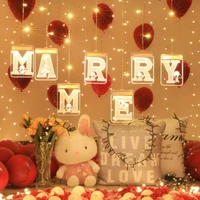 led light up letter marry me sign with warm white leds valentine gift romantic proposal sign wedding engagement party decoration