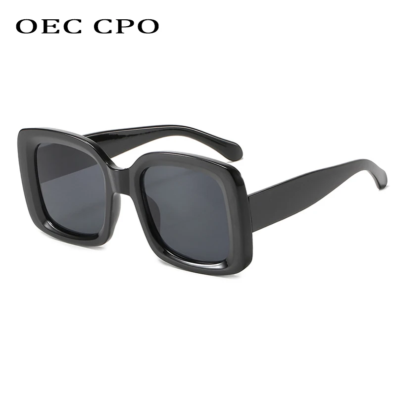 

OEC CPO Lady Steam punk Square Sunglasses For Men Fashion Black Sunglasses Women Shades UV400 Ladies Eyeglasses O851