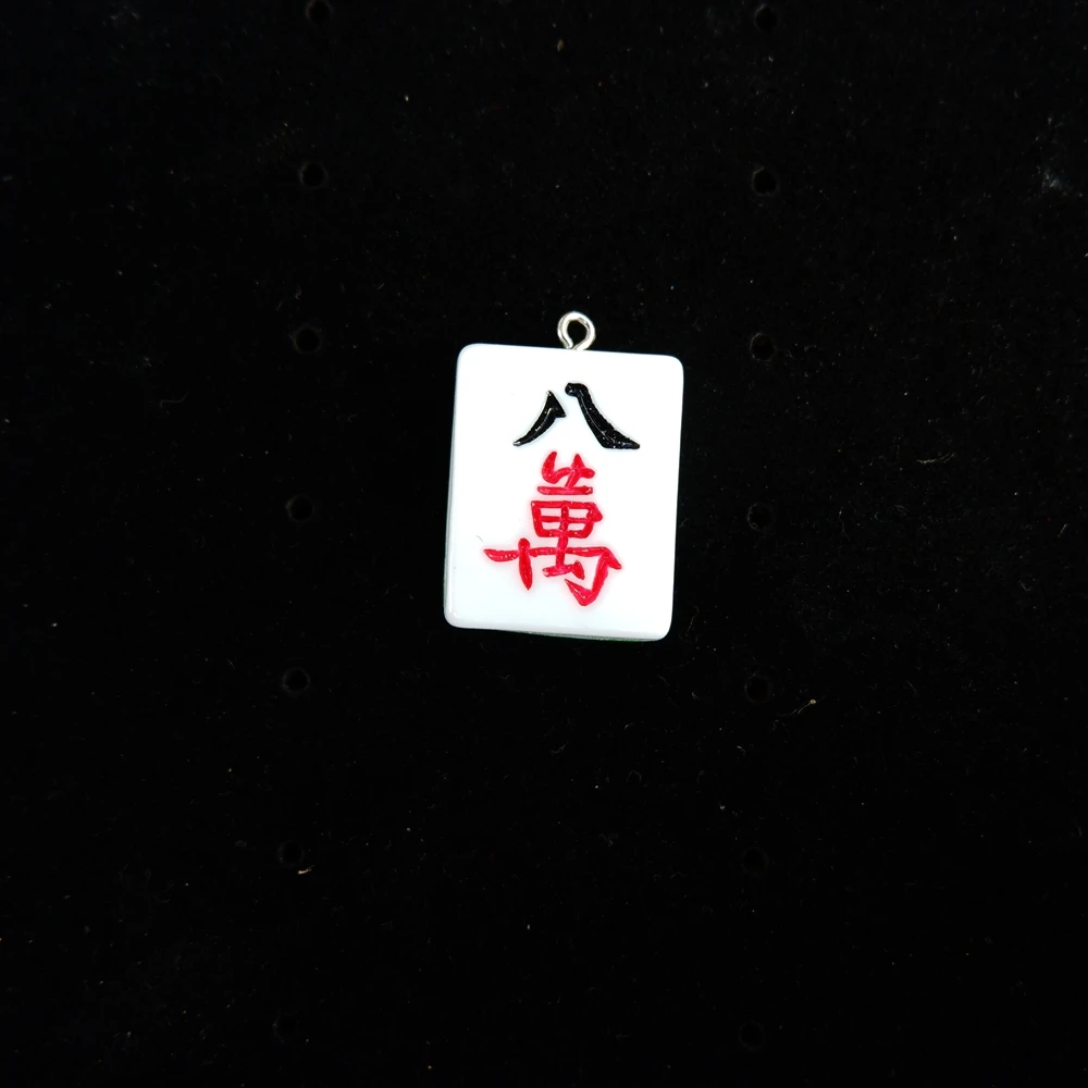 Mah-jong Charms Pendants Resin flat back cabochon for jewelry making bracelets necklace earrings Accessories | Украшения и