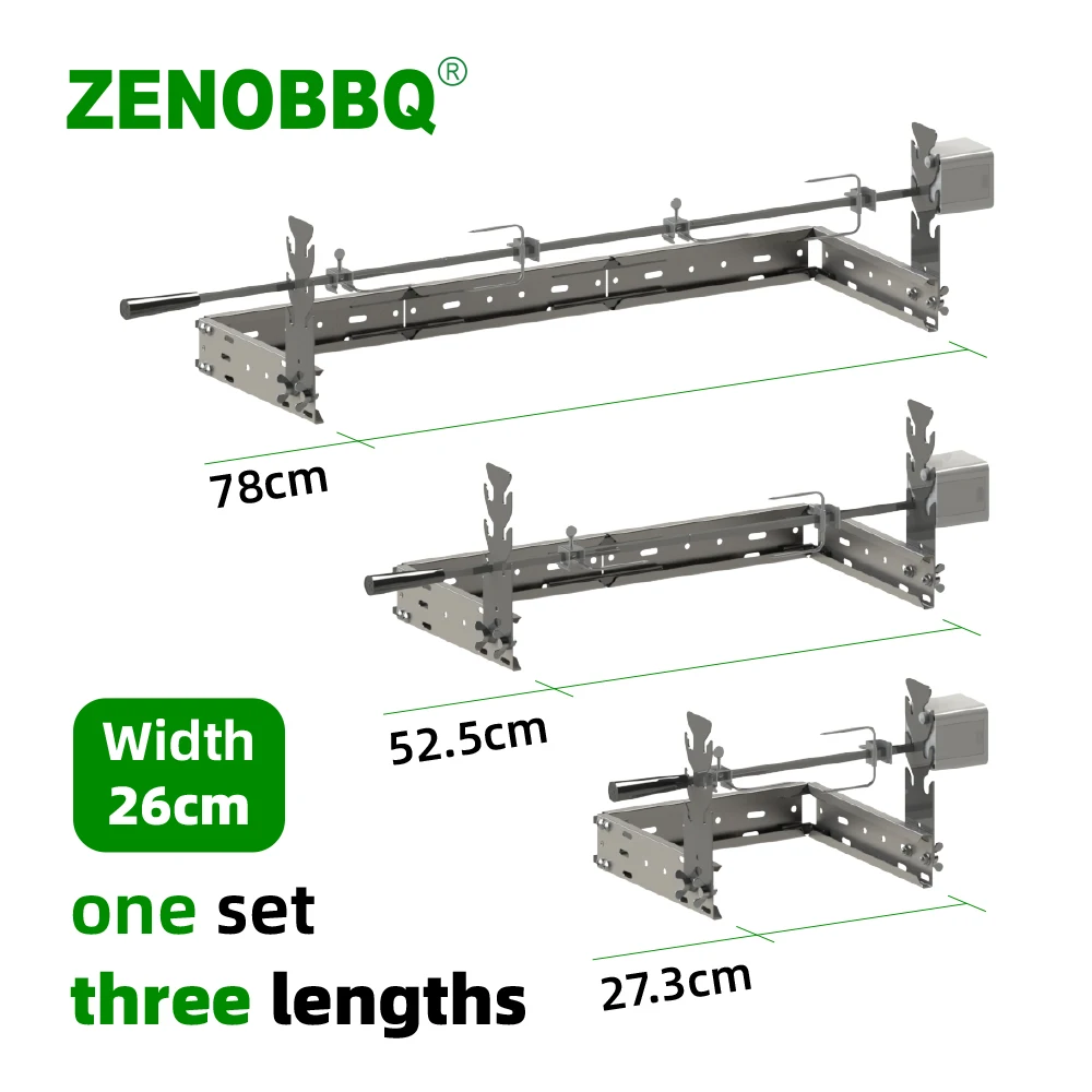 zenobbq rotisserie kit universal replacment grills table windproof electric automatic usb motor camping bbq roaster accessories free global shipping
