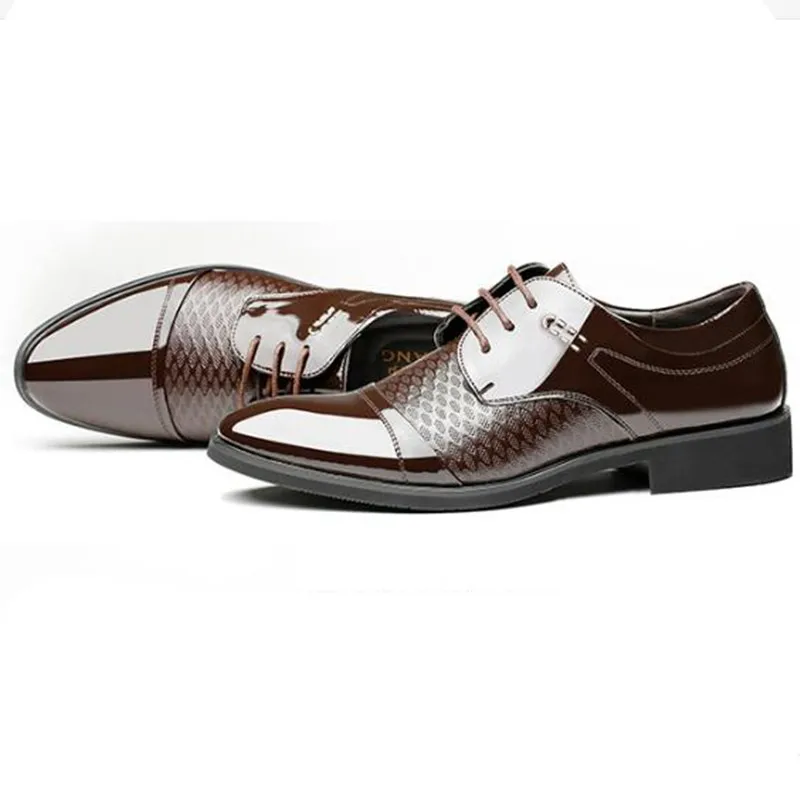 

2018 Summer New PU Leather Men'S Pointed, Business Dress Shoes. Men'S Singles. Comfortable Cool Leather Shoes Size 38-44
