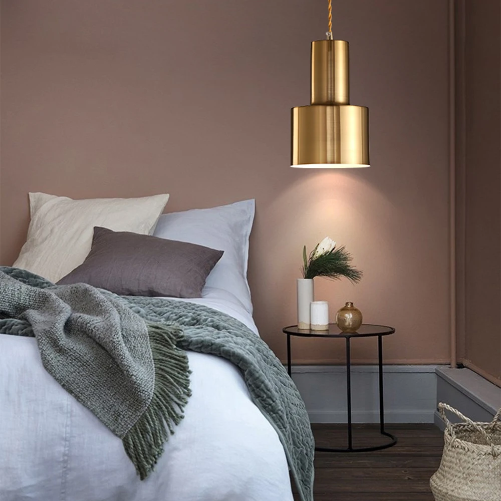 

Nordic Pendant Light Brass color Pendant Light Metal Handing Lamp Iron Pendant Light Fixture Brass Pendant lamp for Living Room