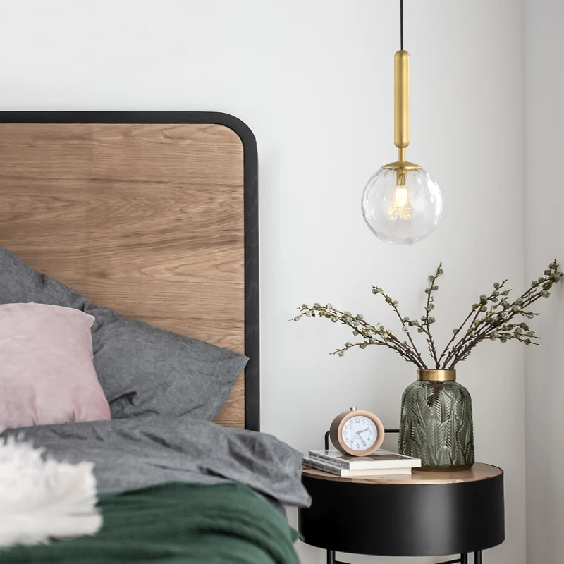 Главная спальня прикроватная люстра минималистичный светильник Роскошная