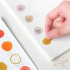 Наклейки нестандартные круглые с 24 звеньями, наклейки для дневника, декоративные школьные канцелярские наклейки