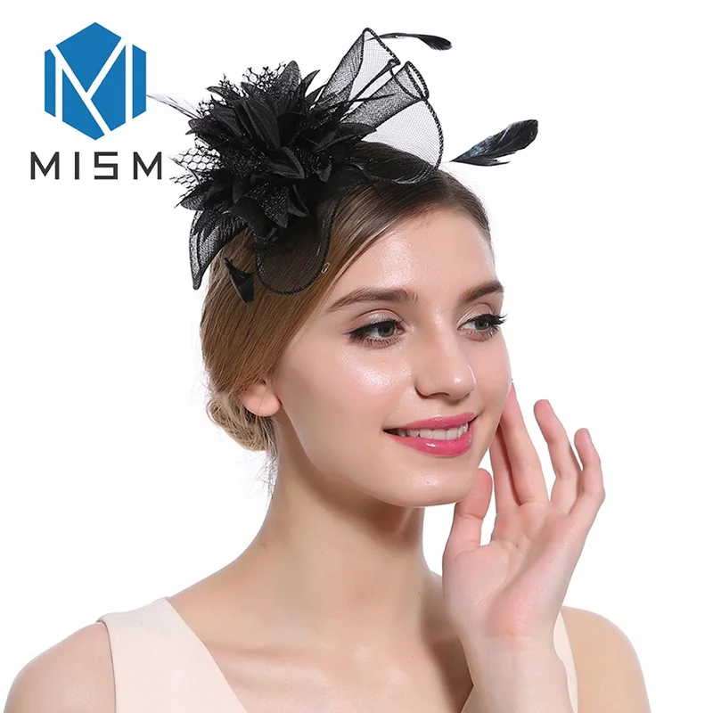 STYLE 1 C M MISM, женские элегантные заколки для волос, заколки для волос, полый цветок, бисер с перьями, резинки для волос, пряжа, Коктейльные, вечерние, свадебные аксессуары для волос - Цвет: STYLE 1 C
