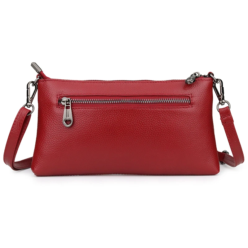 

100% Genuine Leather Women Messenger Bag Famous Brand Female Shoulder Bag Envelope Clutch Bag Crossbody Bag Purse for Women