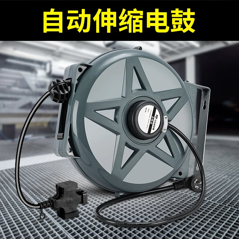 Air Drum Automatic Telescopic Pipe Winder Exhaust Pipe PU Wrapped Tube Anti-card line.