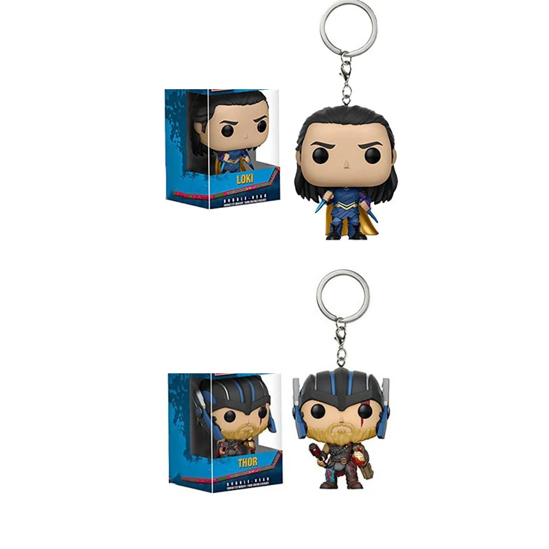 Брелок Funko Marvel мстители супергерой Тор Халк Локи ПВХ экшн Фигурки игрушки для