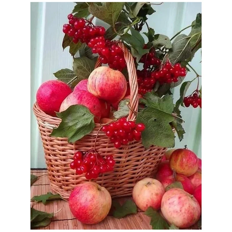 

Хит продаж, алмазная живопись, фрукты, яблоко, алмазная вышивка Стразы, цветочное украшение для дома