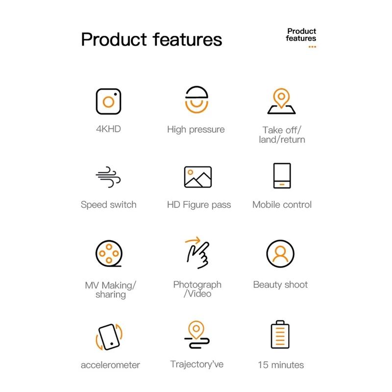 

H2 FPV Drone With 4K HD Camera Live Video WiFi Quadcopter With Gravity Sensor,WiFi FPV ,Headless Mode , Altitude Hold