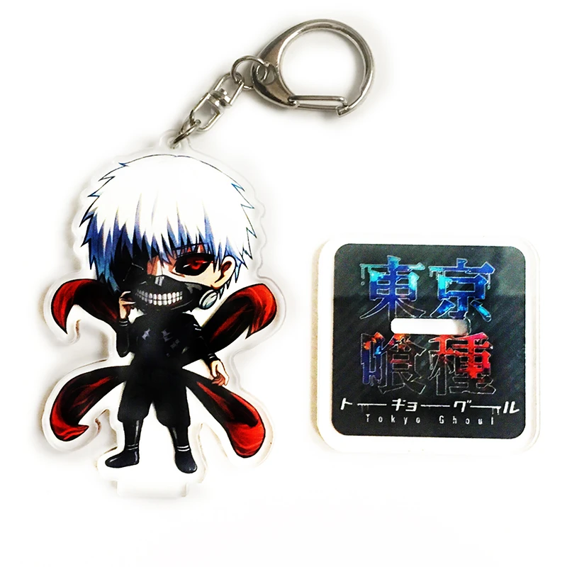 Аниме Токийский Гуль фигурка на акриловой подставке kaneki Кен Печатный брелок
