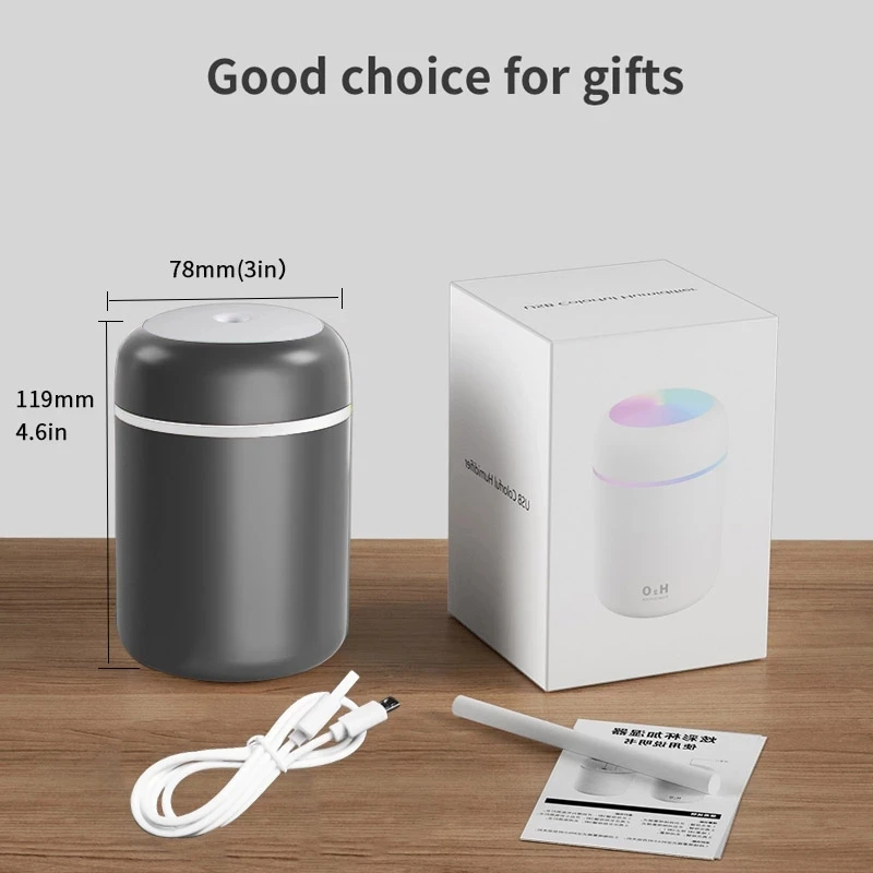 Портативный увлажнитель воздуха бытовой миниатюрный освежитель для спальни с