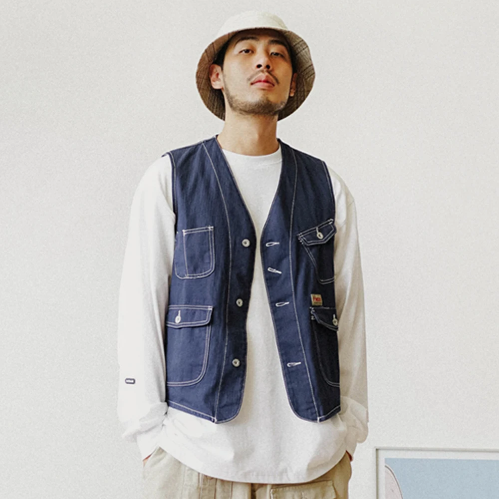 Мульти Карманный карго жилет для мужчин s Safari стиль фотографии жилеты уличная