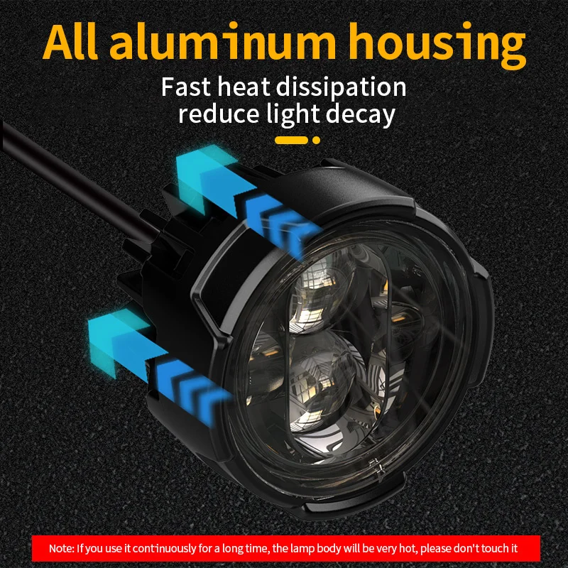 Мотоциклетные вспомогательные лампы ночного рыцаря для фар 120 Вт прожектор