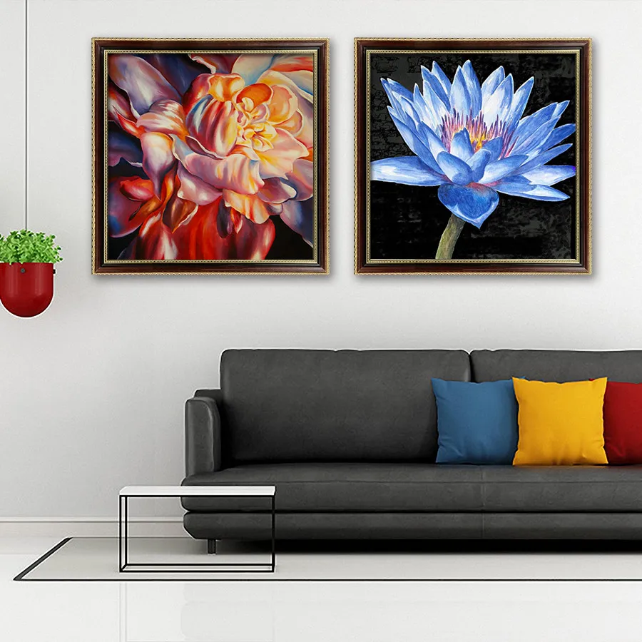 Набор для вышивки крестиком 11CT водорастворимый холст с узором 14CT картина маслом