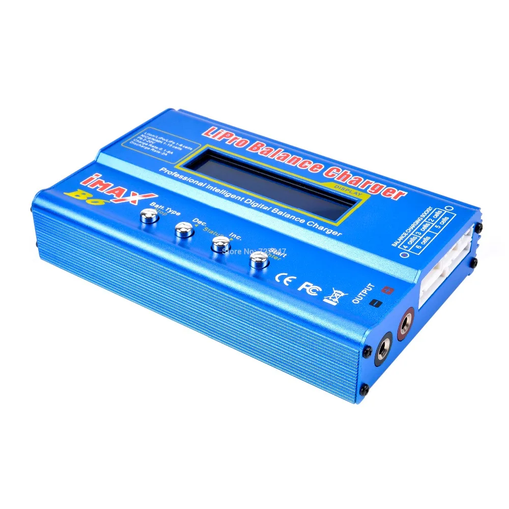 iMAX B6 ЖК-экран цифровой RC Lipo NiMh батарея баланс зарядное устройство Dis зарядное устройство 80 Вт+ AC конвертер адаптер DC 12 В/5A