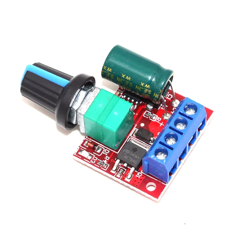

PWM DC motor speed controller 5V-35V speed control switch board 5A 90W switch function LED dimmer speed control module