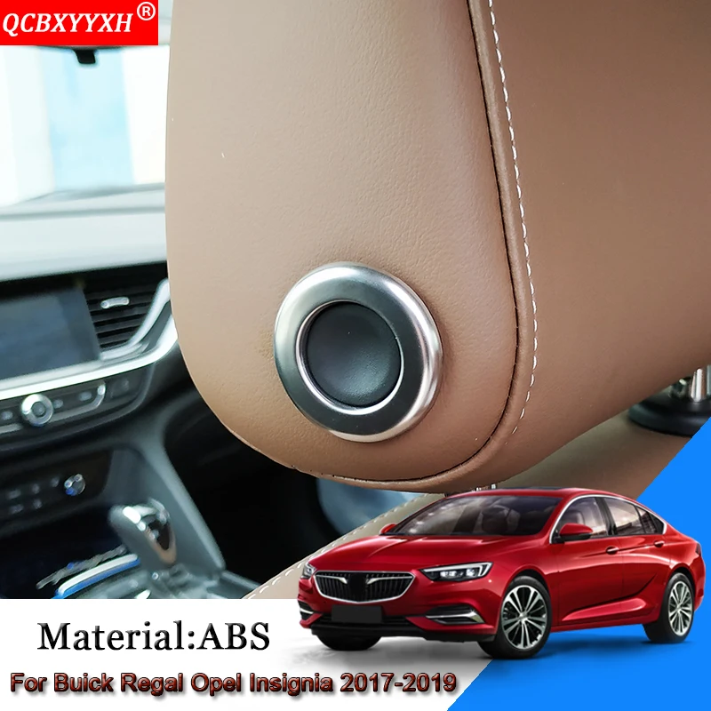 

ABS Car Headrest Adjust Decorative Sequins Auto Stickers For Buick Regal Opel Insignia 2017-2019 Holden Commodore (ZB) 2018-2019