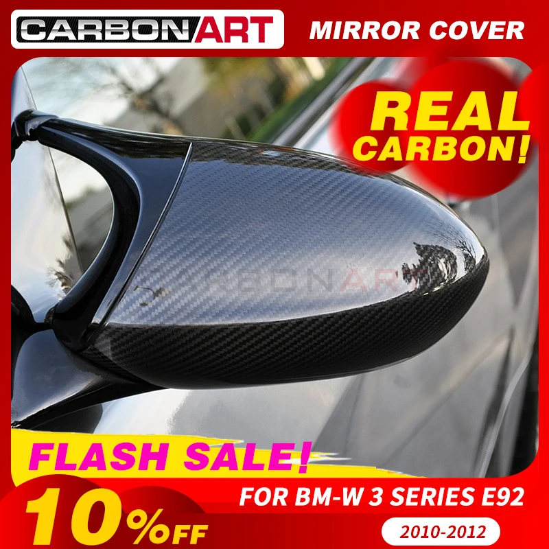 

Carbon Fiber mirror cover For bm-w E92 2D Coupe E93 2D Convertible PRE LCI Carbon Fiber Mirror Cover add on &replacement type